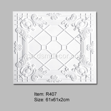 Teules de poliuretà de 61x61cm per a la decoració d&#39;interiors